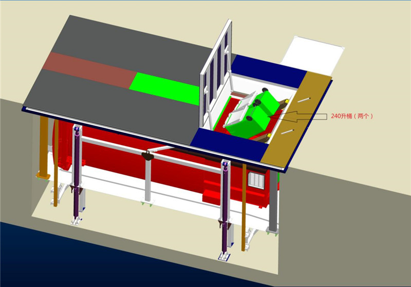水平移动式景观地埋式垃圾站 水平移动式景观地埋式垃圾站