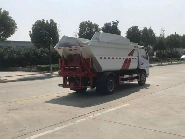 国六【6立方】多利卡D6后装挂桶垃圾车 国六【6立方】多利卡D6后装挂桶垃圾车